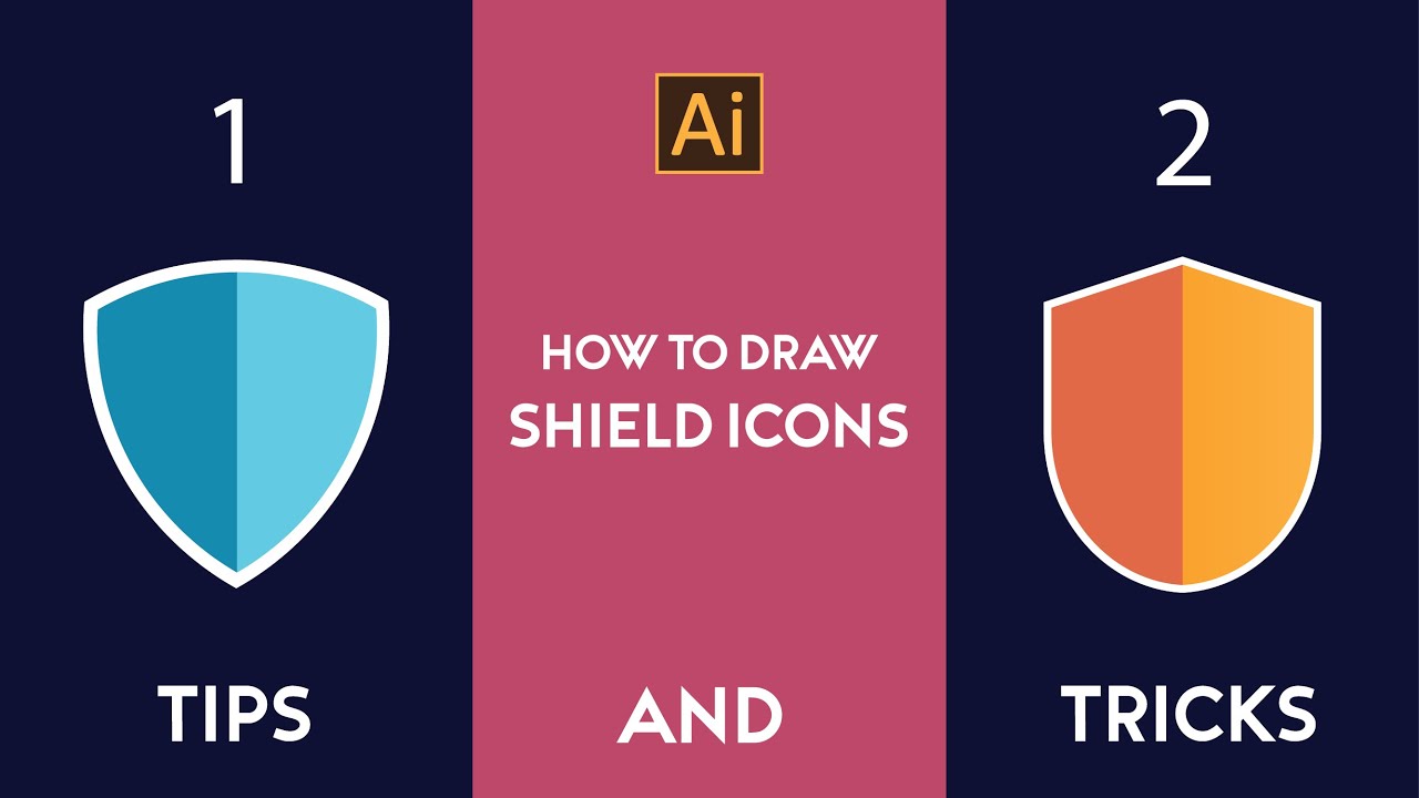 How To Draw Shield Icons In Adobe Illustrator Easy Tips And Tricks