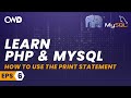 Using the print statement | PHP for beginners | Learn PHP | PHP Programming | Learn PHP in 2020
