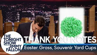 Thank You Notes: Easter Grass, Souvenir Yard Cups