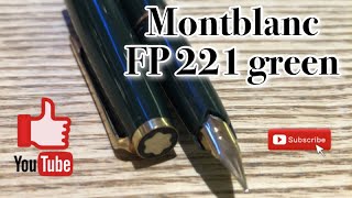 Montblanc 221 green foruntain pen vintage rare