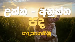 උක්ත අනුක්ත පද | Uktha anuktha pada| Grade 5 schoolarship | Sampath Basnayaka