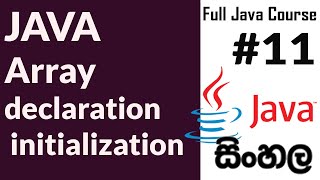 How to Use Array Declaration Initialization in java |Java Sinhala | Java For nested loop | Part 11