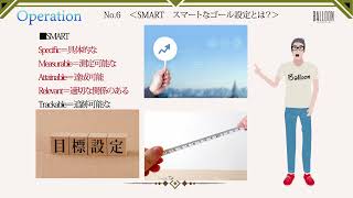 オペレーション　No 6　SMART　スマートなゴール設定とは？