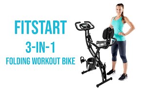 FitStart™ 3-in-1 Folding Workout Bike | Upright and Recumbent Exercise Bike