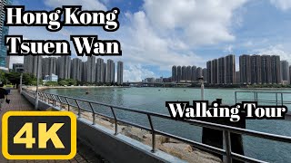 Walking in Hong Kong | 4K | Tsuen Wan | Walking Tour| ASMR | 2023/June