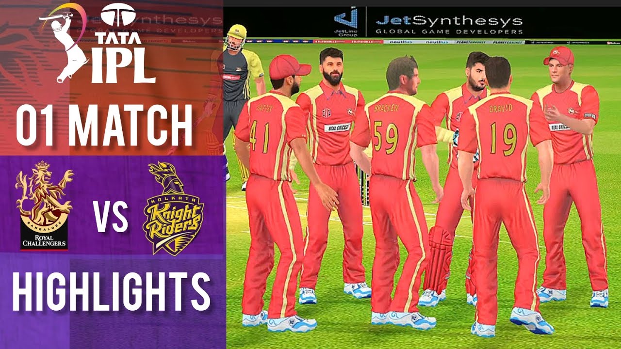 HIGHLIGHTS - RCB Vs KKR | 01 Match | IPL 2023 |Bengalur | REAL Cricket ...