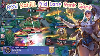 ROV Kahlii เล่น กาลี เลนกลาง แรงค์เกมส์ ● AOV ● 傳說對決 卡莉 ● Liên Quân ● 펜타스톰 Kahlii ● アリヴァラ カーリー