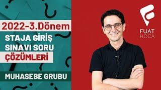 fuathoca.net | SGS 2022-3 Sınav Soru Çözümü I Muhasebe Grubu - CANLI