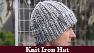 Iron Knit Hat for Men || Knit Hat for Men on Circular Needles