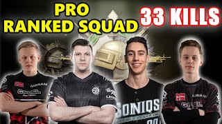 PUBG RANKED - TSM Fexx, TGLTN, FaZe Aitzy \u0026 Gustav - PRO RANKED SQUAD - 33 KILLS