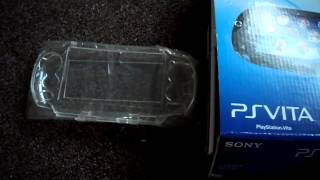 Unboxing Review Sony Playstation PSV PSVita PS Vita Clear Plastic Case Cheap plastic protection