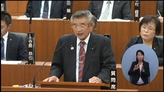 福井市議会　令和元年12月定例会　11月11日本会議（一般質問８）石丸議員 手話通訳挿入