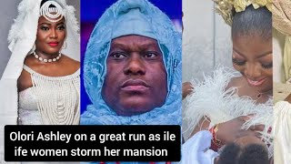 ooni of ife in shòck as ile ife women in diaspora storm olori Ashley house, #ooniofife