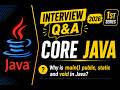 Why is main() public, static, and void in Java?