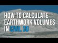 How to Calculate Earthwork Volumes in Civil 3D