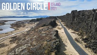 Iceland Golden Circle by drone 4k