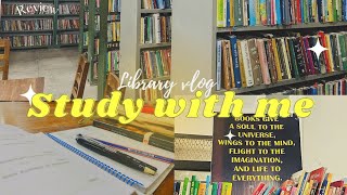 Study Vlog|Library Study Vlog|study with me(2hours)at the Narsingdi government library|Bangladesh