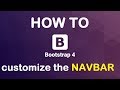 HOW TO change the bootstrap 4 NAVBAR background color.
