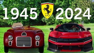 Evolution of Ferrari (1945-2024)