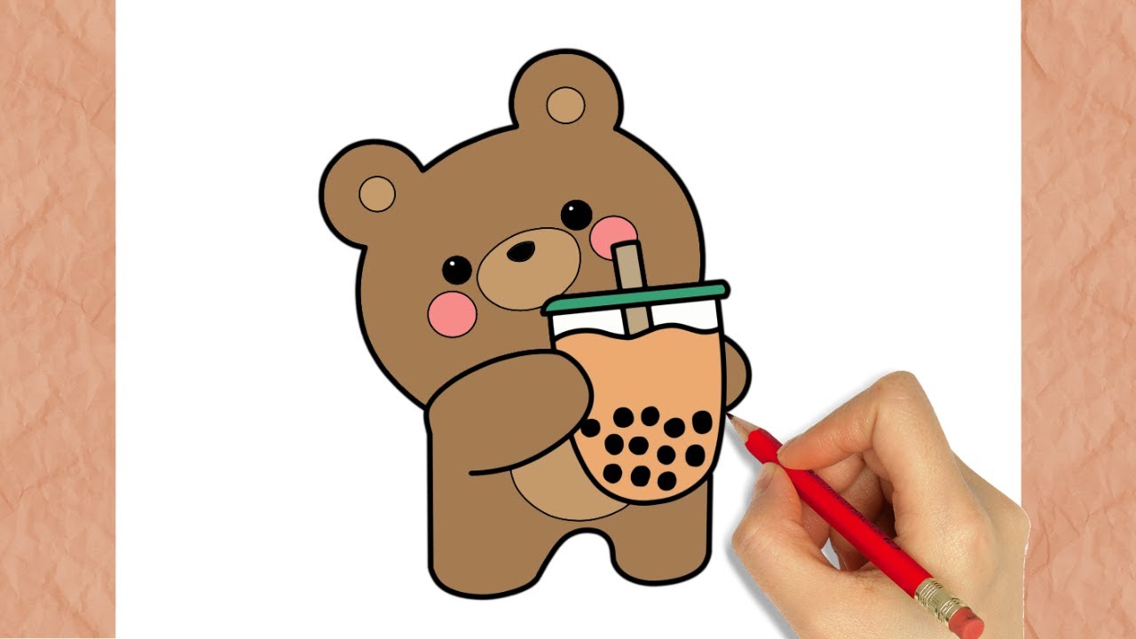 How To DRAW A CUTE BEAR KAWAII - YouTube