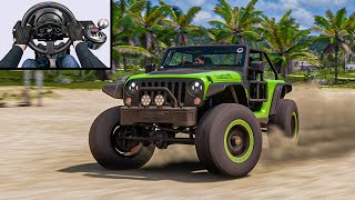 Jeep Trailcat Offroading - Forza Horizon 5 (Steering Wheel + Shifter) Thrustmaster T300 Gameplay