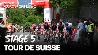 2022 Tour de Suisse - Stage 5 Highlights | Cycling | Eurosport