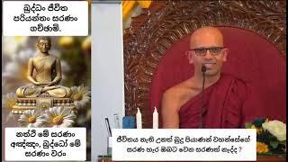 ජීවිතය නැති උනත් බුදු පියාණන් වහන්සේගේ සරණ හැර ඔබට වෙන සරණක් නැද්ද ?