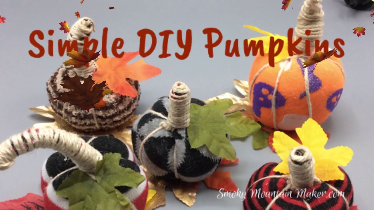 Simple Diy Pumpkins Youtube