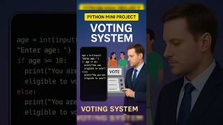 Python Mini Project: Voting System for Beginners #python #shorts #technology #learnpython