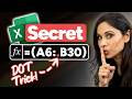 You're ONE DOT Away from Cleaner Excel Reports | Before vs. After TRIMRANGE
