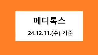 메디톡스 차트 분석, 주식 주가 전망. 24.12.11. 촬영