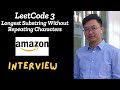 LeetCode 3 Longest substring without repeating characters Python