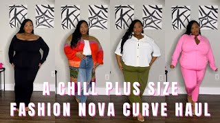 CHILL PLUS SIZE TRY-ON HAUL FT. FASHION NOVA CURVE 🩷