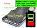 IPhone 12 Pro Max battery replacement full process #iphone12promax battery calibration #therightway