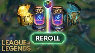 Rerolling 6 Years Worth of League of Legends Skin Shards!!!