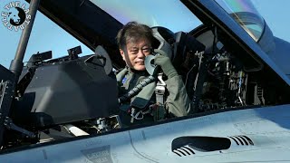 South Korean President Moon Jae-in  Arriving in FA-50 Fighting Eagle Fighter Jet l TheLastBattle
