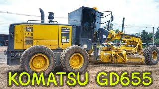 รีวิว รถเกรดเดอร์ KOMATSU GD655 สวยๆ คันใหญ่ แรงๆ | Motor Grader【CHANAWAN】