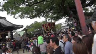 2012年　百舌鳥八幡宮　ふとん太鼓②　赤畑町　宮入（後半）