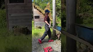 A day at Cabinland not building a cabin ☺️ #foryou #diy #wild #cabin #couple #trending #outdoors