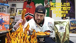Eating The World's Hottest Cheese Puff Goes Terribly Wrong (Hell Puff Challenge) L.A. BEAST
