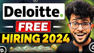 Deloitte OFF Campus FREE Hiring 2024 👨‍💻✅ [ Eligibility | Paper Pattern | Registration Process ]