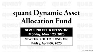 quant Dynamic Asset Allocation Fund | quant Mutual Fund | StockStream