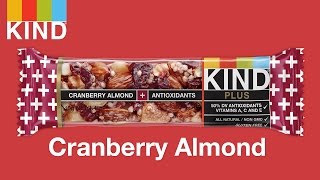 KIND Bar Cranberry \u0026 Almond with Macadamia Nuts + Antioxidants | KIND Snacks