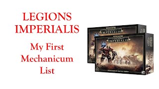 Writing My First Mechanicum List