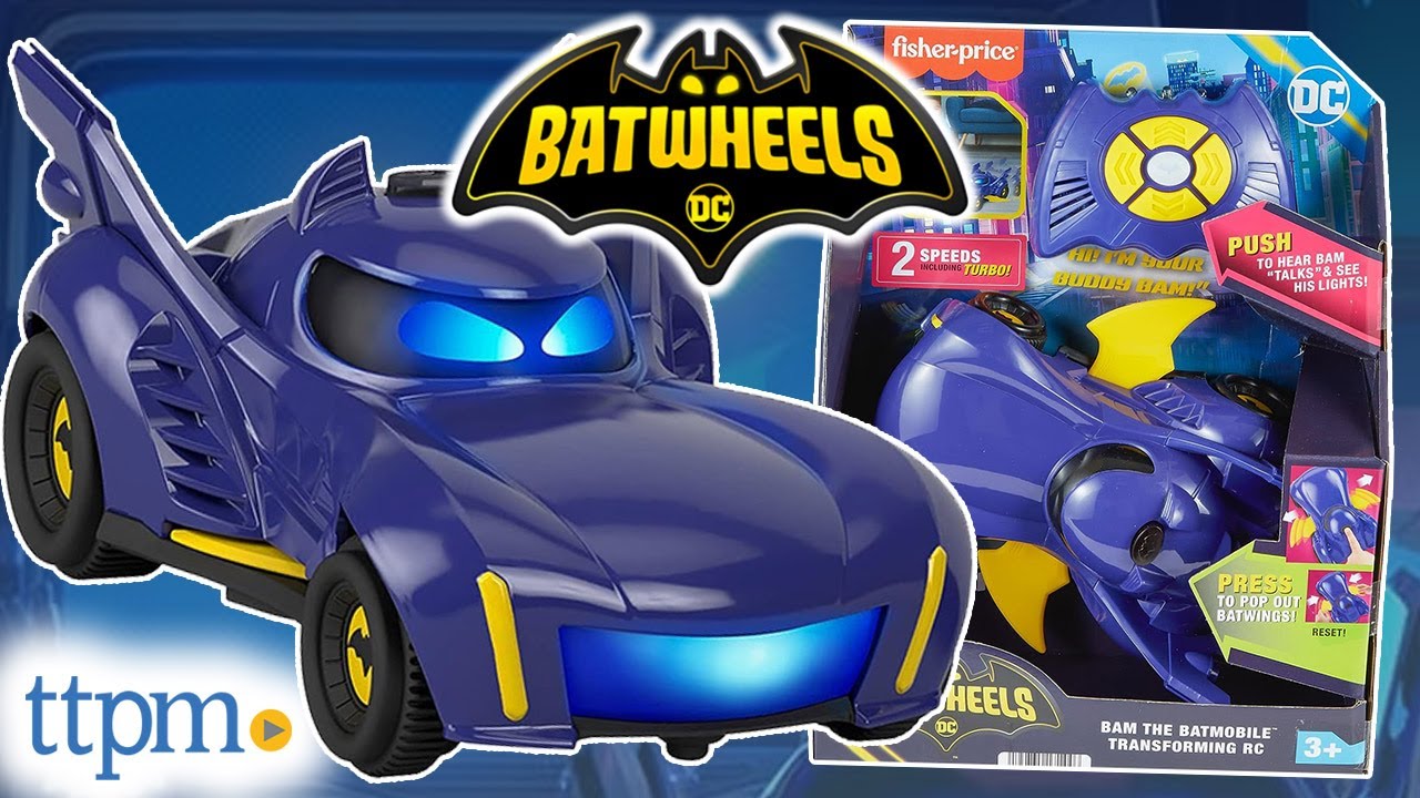Batwheels Bam The Batmobile Transforming Rc Youtube