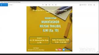 Kajian Tholabul Ilmi FKUI '91 Hilyah Thalibil Ilmi (Ep 10) - Ust. DR. Muhammad Nur Ihsan, MA