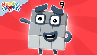 Nine | Full Episode - S2 E4 | Numberblocks (Level 2 - Orange 🟠)