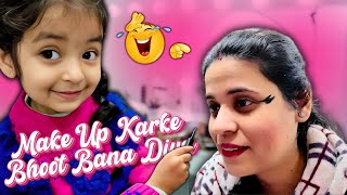 Mansi Ka Make Up Kar Diya Aadu Ne 😆 | Nitsiya TV | Vlog #9