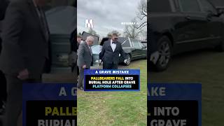 WATCH: Pallbearers FALL INTO GRAVE after platform collapses 😱