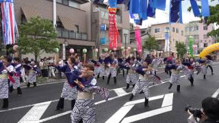 バサラ瑞浪 2017 瑞浪美濃源氏七夕 公園前会場 4K よさこい